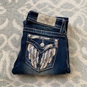 Miss Me Jeans Boot Cut Angel Wing Pockets